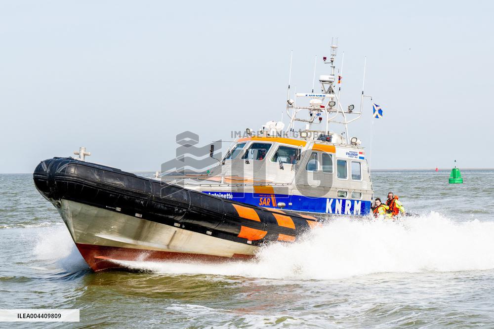 Princess Beatrixs Visit to Sea Rescue Society - Stellendam