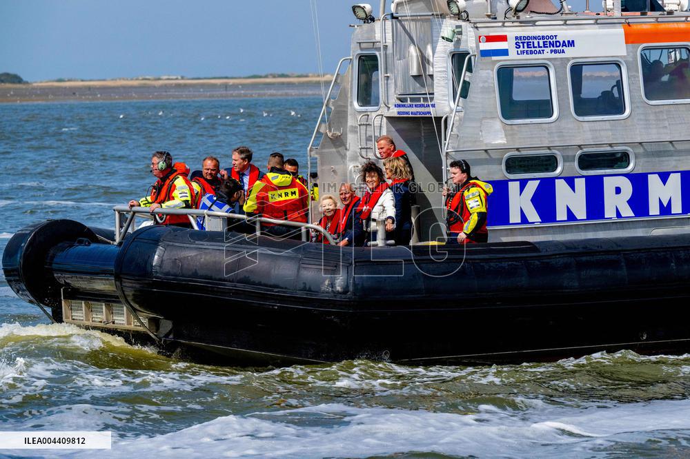 Princess Beatrixs Visit to Sea Rescue Society - Stellendam