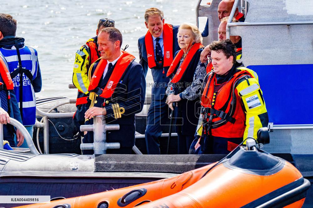 Princess Beatrixs Visit to Sea Rescue Society - Stellendam