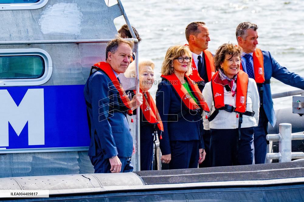 Princess Beatrixs Visit to Sea Rescue Society - Stellendam