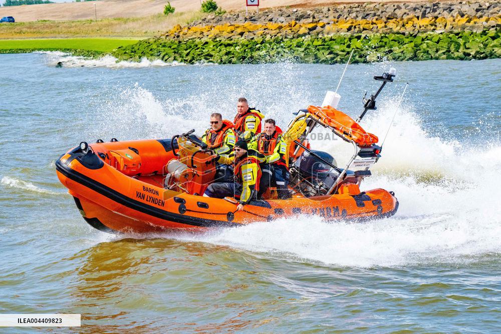 Princess Beatrixs Visit to Sea Rescue Society - Stellendam