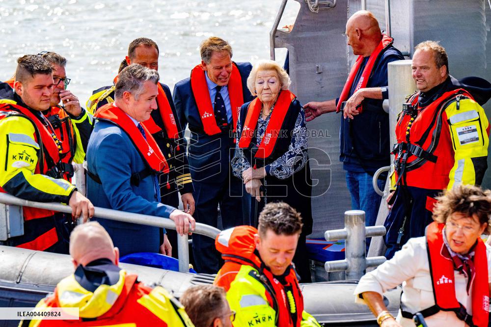 Princess Beatrixs Visit to Sea Rescue Society - Stellendam