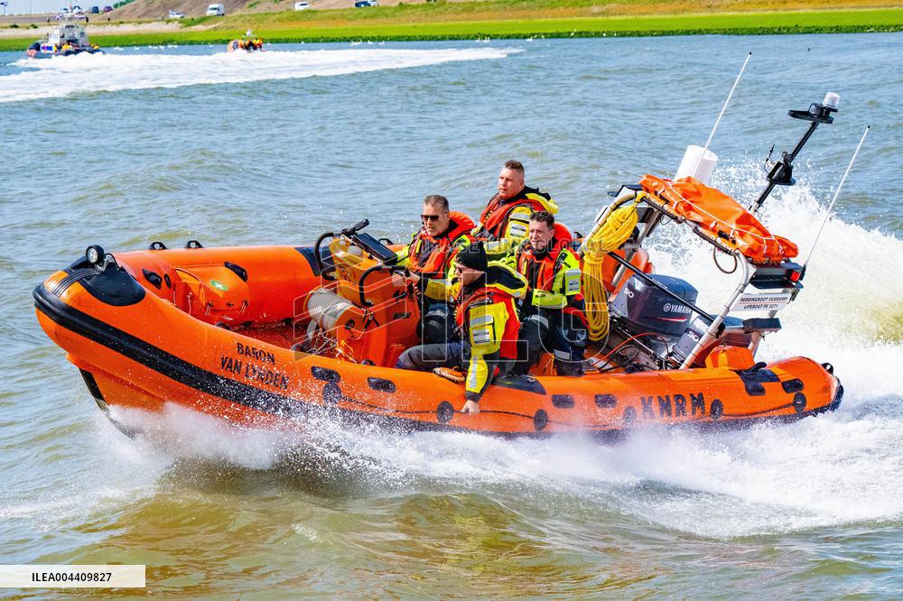 Princess Beatrixs Visit to Sea Rescue Society - Stellendam