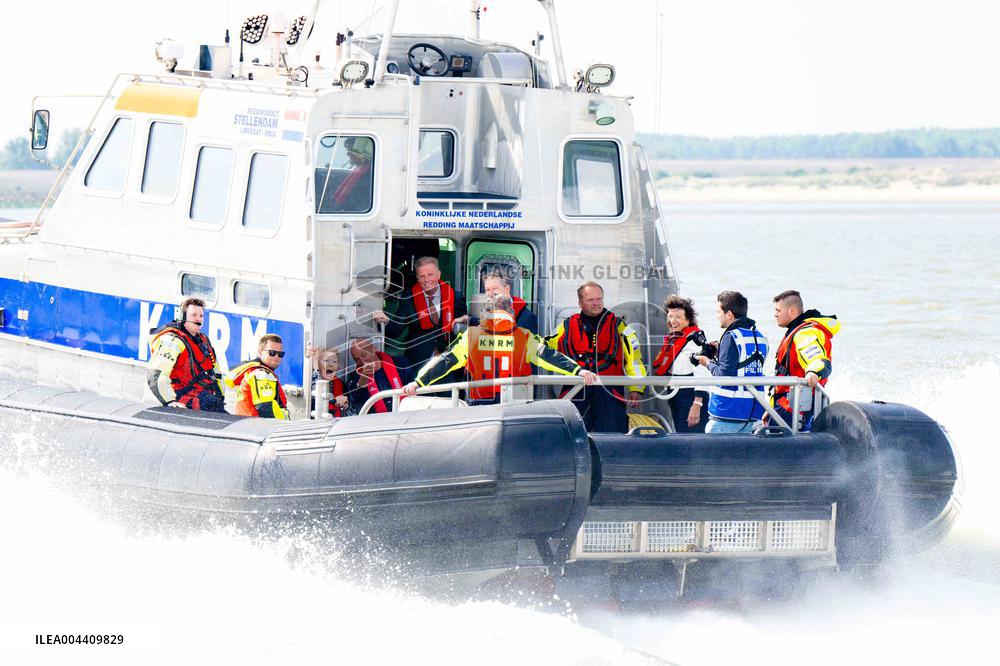 Princess Beatrixs Visit to Sea Rescue Society - Stellendam