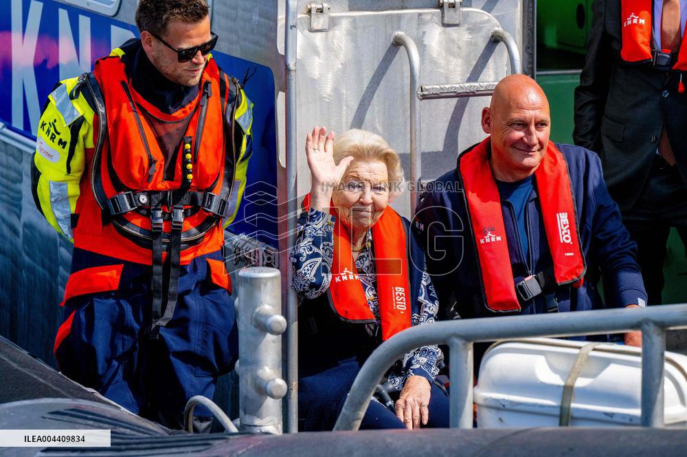 Princess Beatrixs Visit to Sea Rescue Society - Stellendam