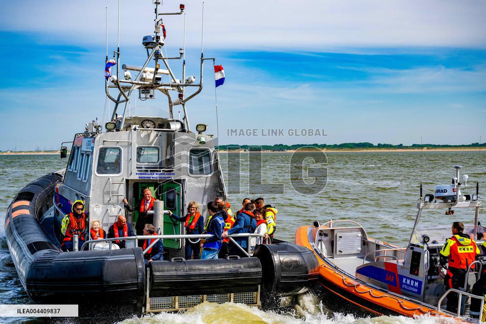 Princess Beatrixs Visit to Sea Rescue Society - Stellendam