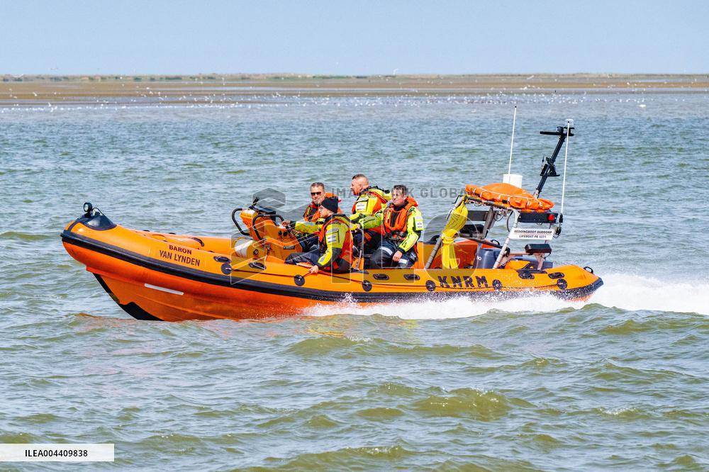Princess Beatrixs Visit to Sea Rescue Society - Stellendam
