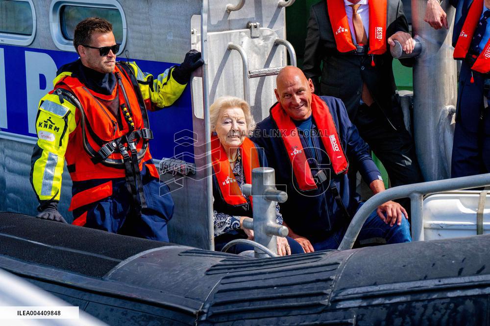 Princess Beatrixs Visit to Sea Rescue Society - Stellendam