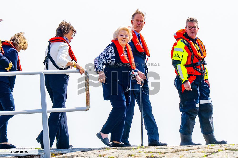 Princess Beatrixs Visit to Sea Rescue Society - Stellendam