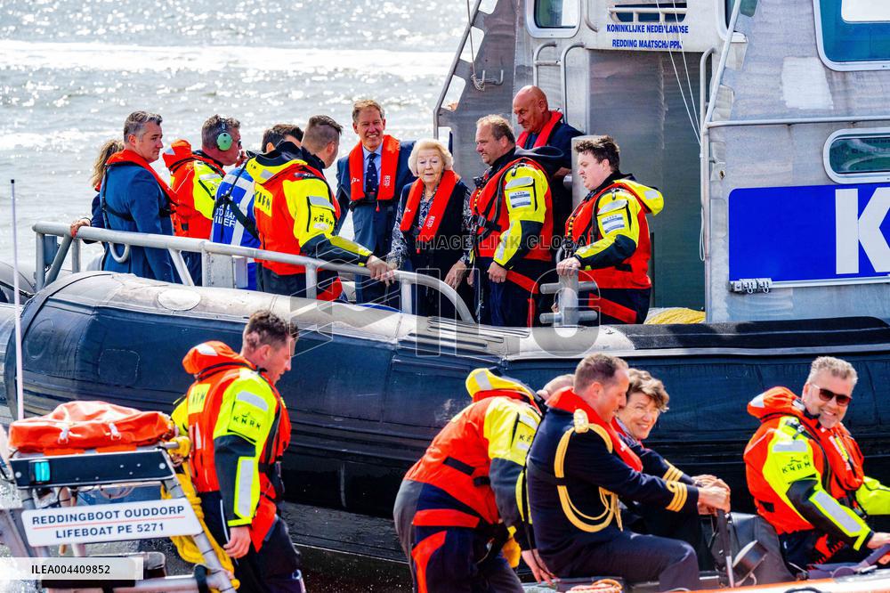 Princess Beatrixs Visit to Sea Rescue Society - Stellendam