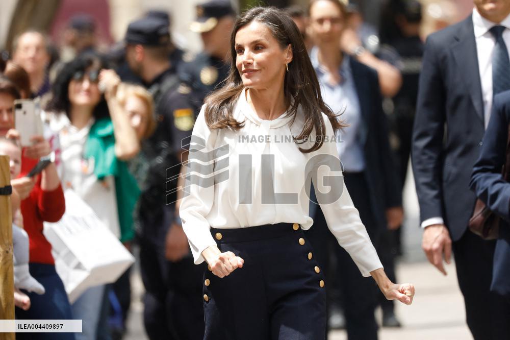 Queen Letizia At World Red Cross and Red Crescent Day - Murcia