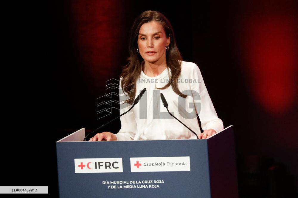 Queen Letizia At World Red Cross and Red Crescent Day - Murcia