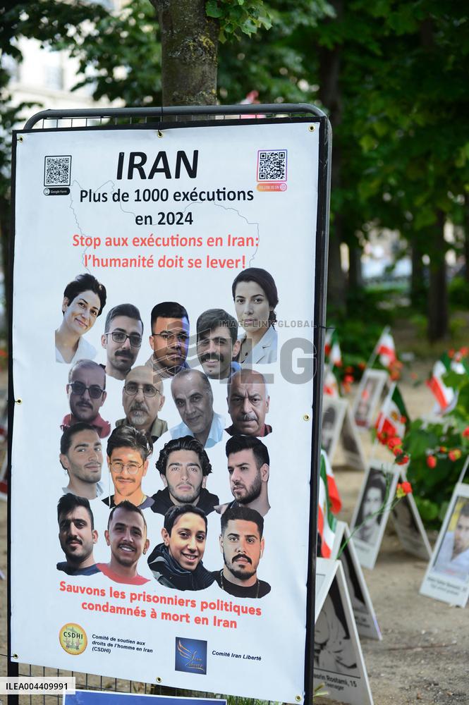 Rally Against Executions In Iran - Paris