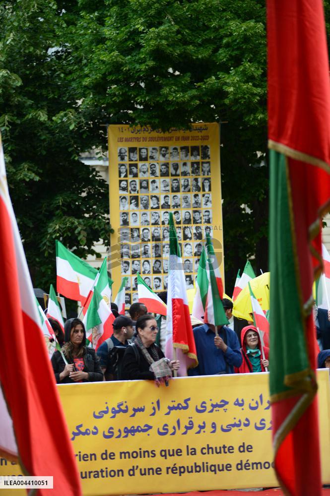 Rally Against Executions In Iran - Paris