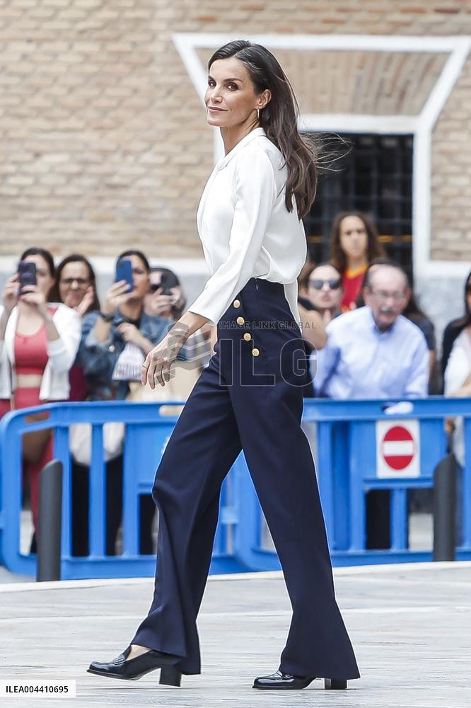 Queen Letizia At World Red Cross and Red Crescent Day - Murcia