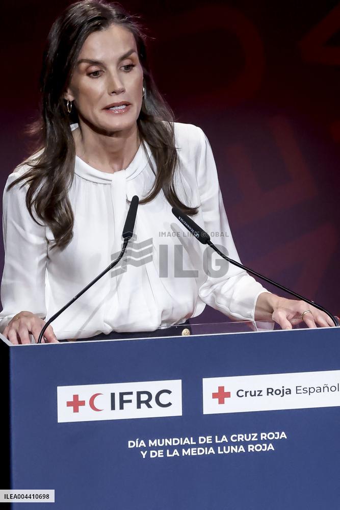 Queen Letizia At World Red Cross and Red Crescent Day - Murcia