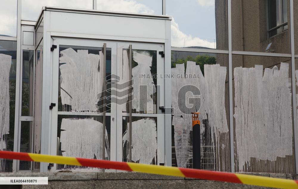 Axa Headquarters Targeted by Extinction Rebellion - Nantes