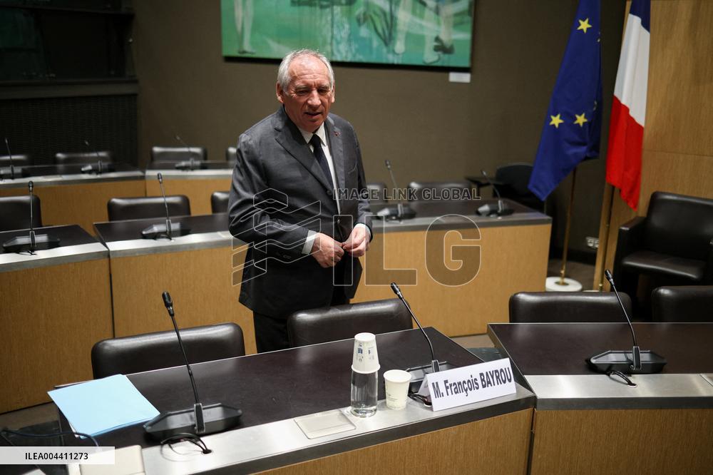 Hearing of Francois Bayrou at National Assembly - Paris