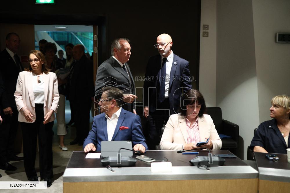 Hearing of Francois Bayrou at National Assembly - Paris