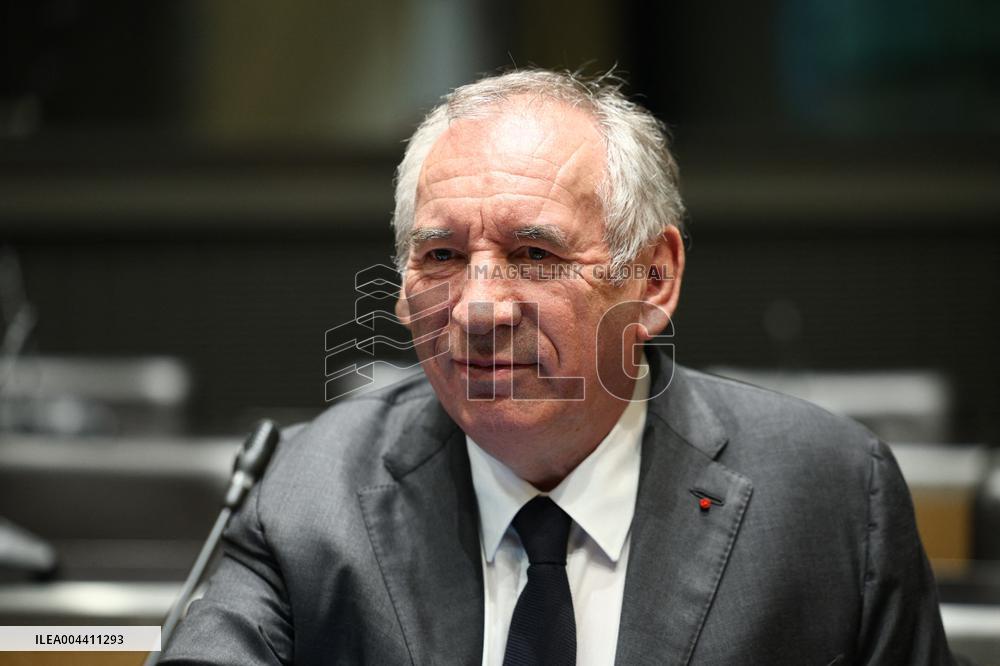 Hearing of Francois Bayrou at National Assembly - Paris