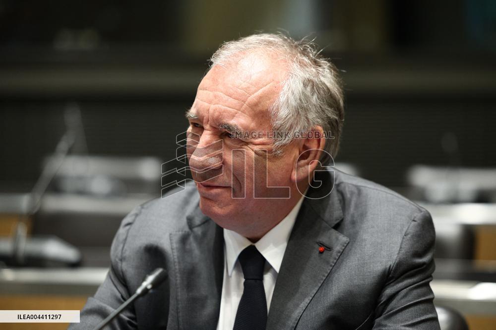 Hearing of Francois Bayrou at National Assembly - Paris