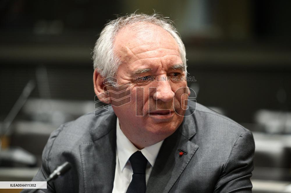 Hearing of Francois Bayrou at National Assembly - Paris