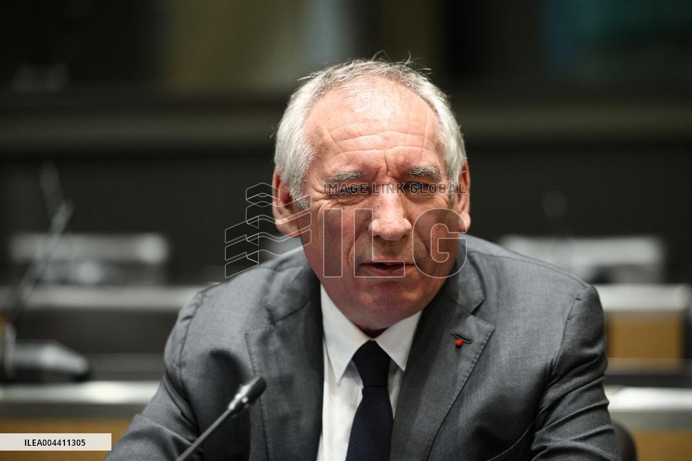 Hearing of Francois Bayrou at National Assembly - Paris