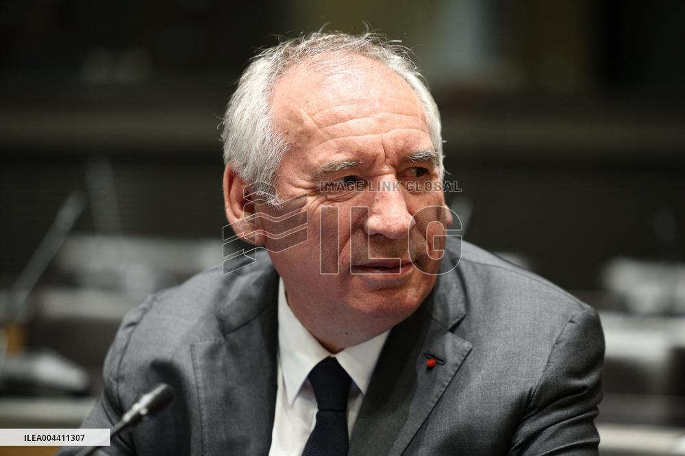 Hearing of Francois Bayrou at National Assembly - Paris