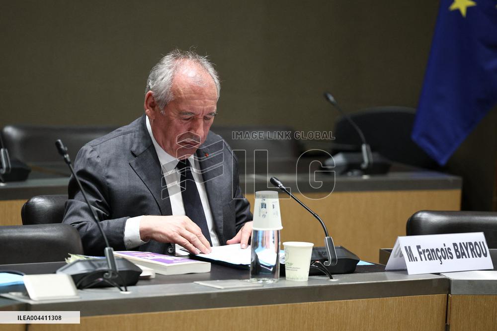 Hearing of Francois Bayrou at National Assembly - Paris