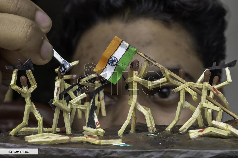 Art Work On Indian-Pakistan War - India