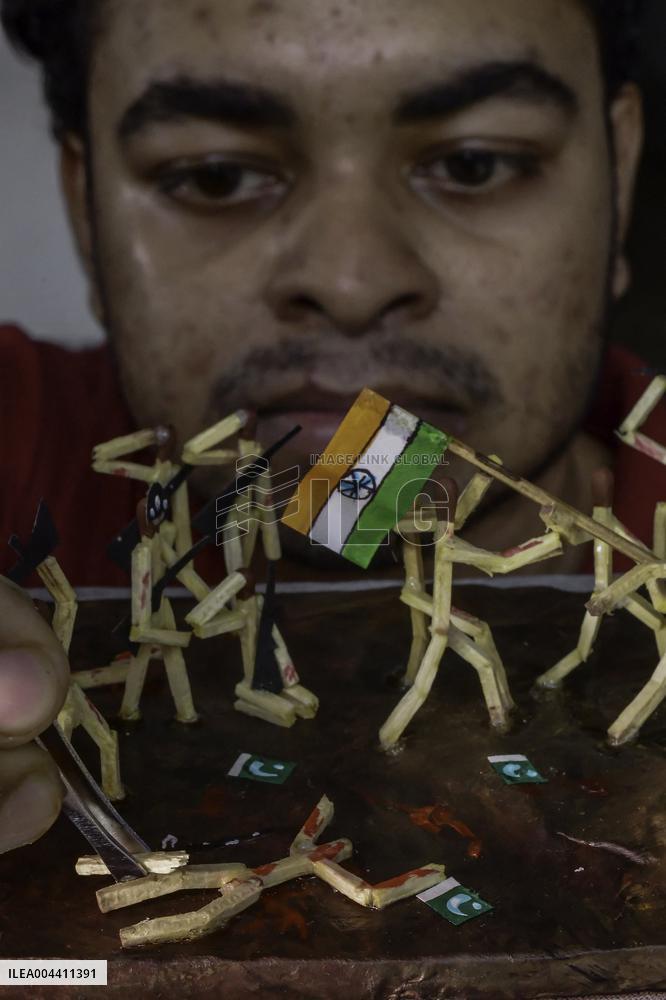 Art Work On Indian-Pakistan War - India