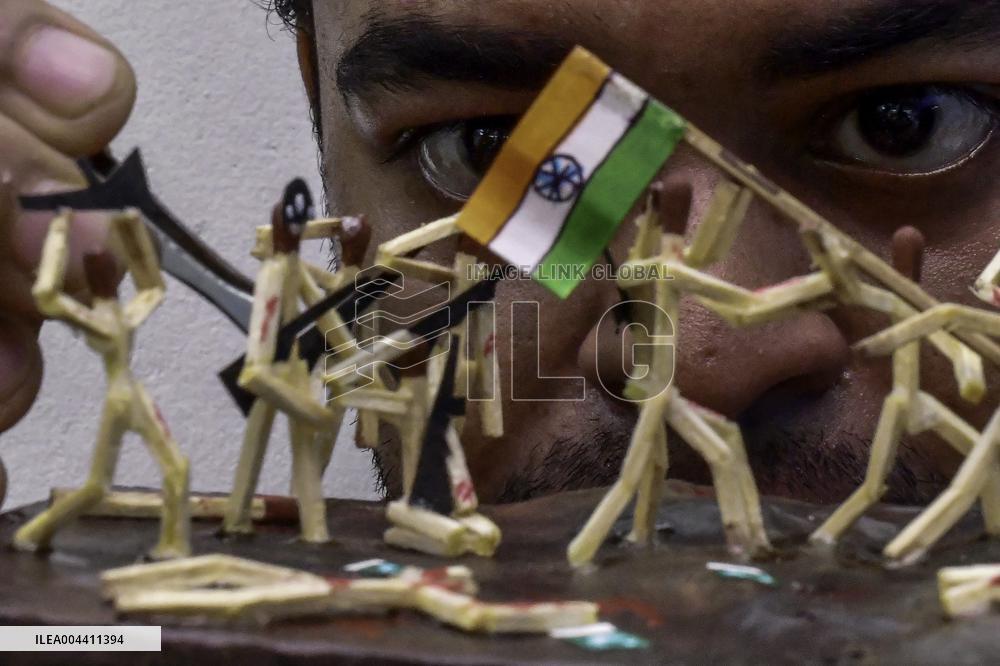 Art Work On Indian-Pakistan War - India