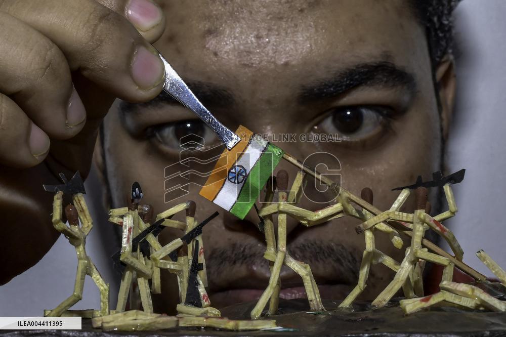 Art Work On Indian-Pakistan War - India