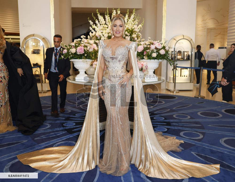 Cannes Hofit Golan is going out Hotel Martinez to attend a screening MP