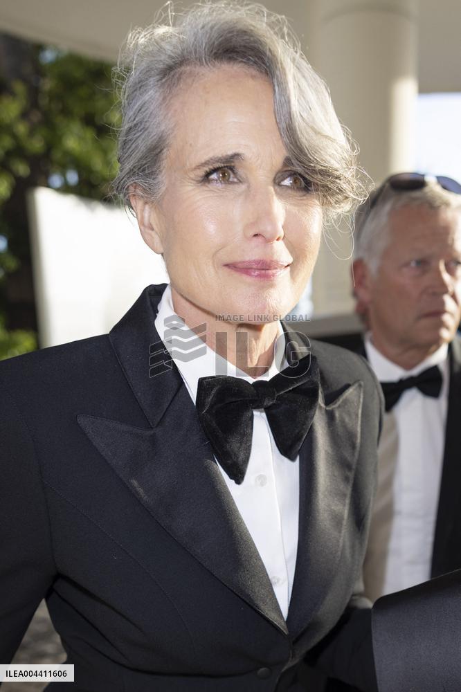 Cannes Andie MacDowell is going back Hotel Martinez to attend a screening MP