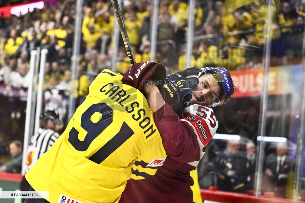 ICE HOCKEY WC LATVIA-SWEDEN