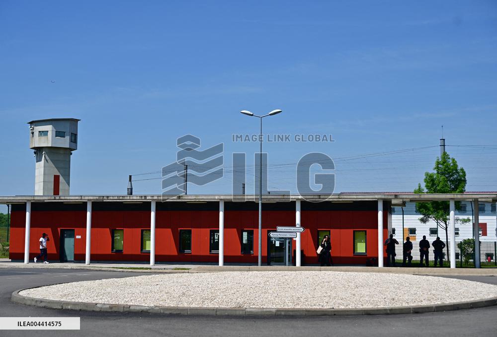 Macron And Darmanin Visit High-Security Prison Site - Northern France