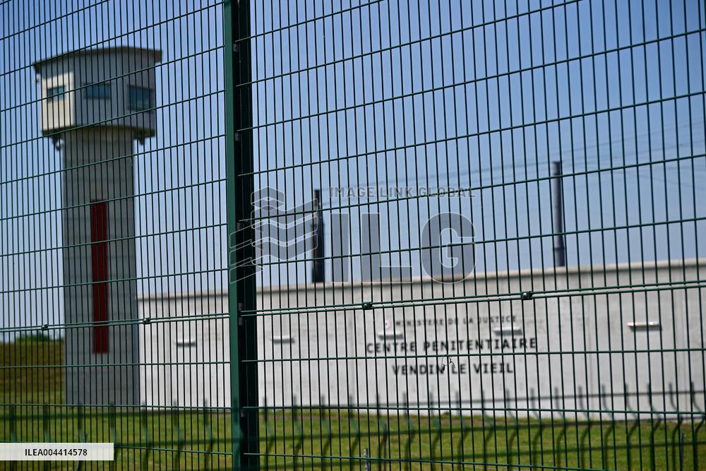 Macron And Darmanin Visit High-Security Prison Site - Northern France