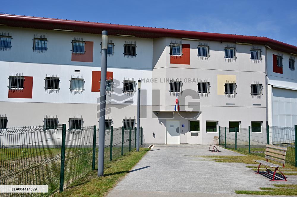 Macron And Darmanin Visit High-Security Prison Site - Northern France