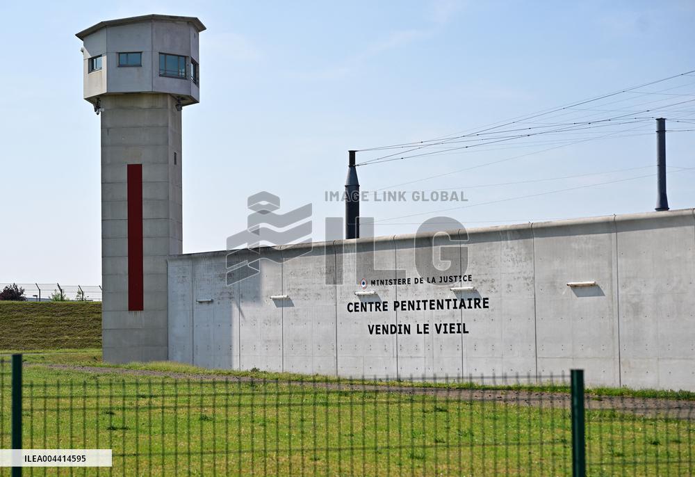 Macron And Darmanin Visit High-Security Prison Site - Northern France