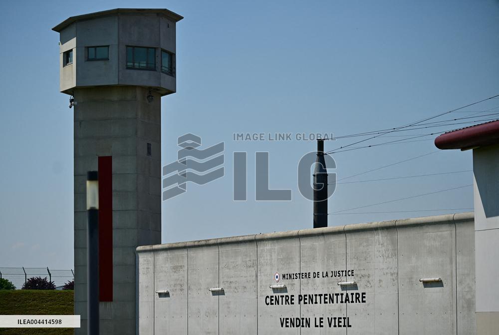 Macron And Darmanin Visit High-Security Prison Site - Northern France