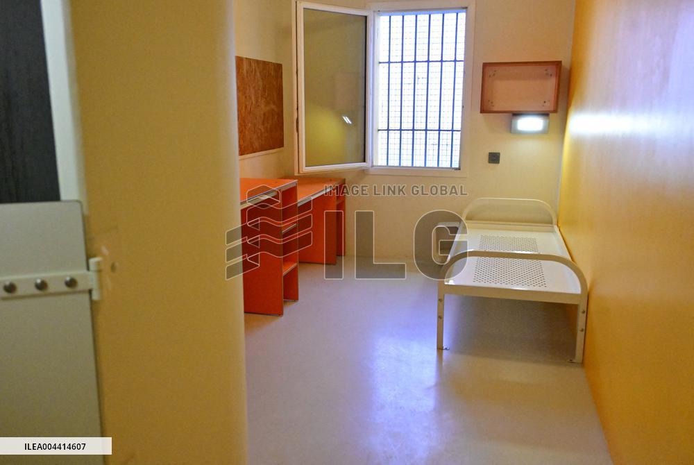 Macron And Darmanin Visit High-Security Prison Site - Northern France