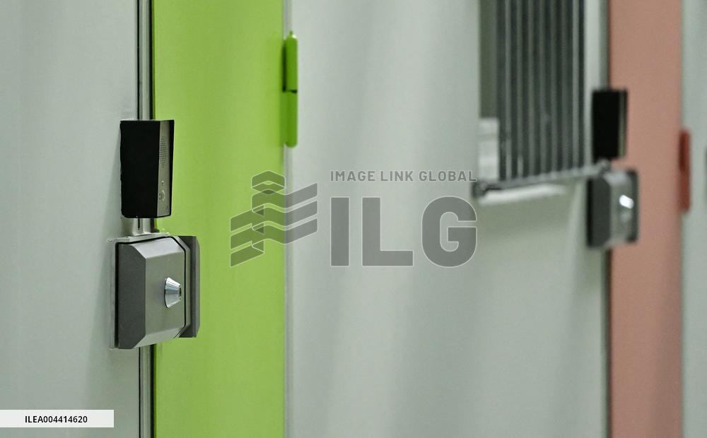 Macron And Darmanin Visit High-Security Prison Site - Northern France