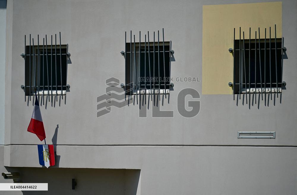 Macron And Darmanin Visit High-Security Prison Site - Northern France