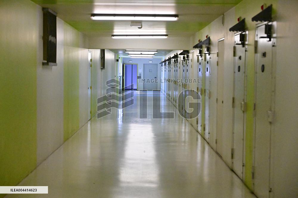 Macron And Darmanin Visit High-Security Prison Site - Northern France