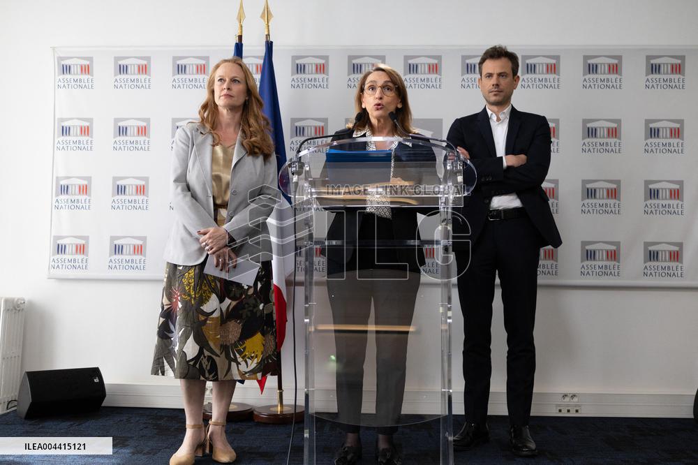 Committee of Inquiry into prevention of violence in schools gives a press conference - Paris RL