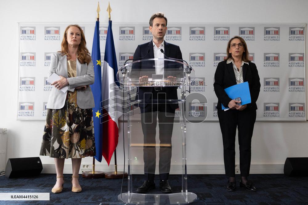 Committee of Inquiry into prevention of violence in schools gives a press conference - Paris RL