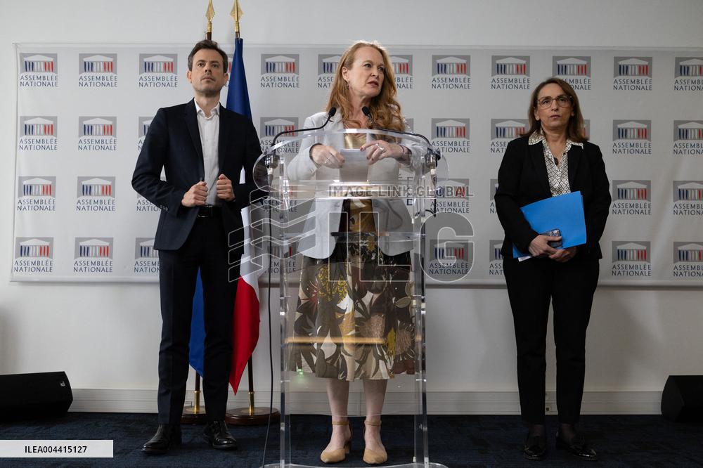 Committee of Inquiry into prevention of violence in schools gives a press conference - Paris RL