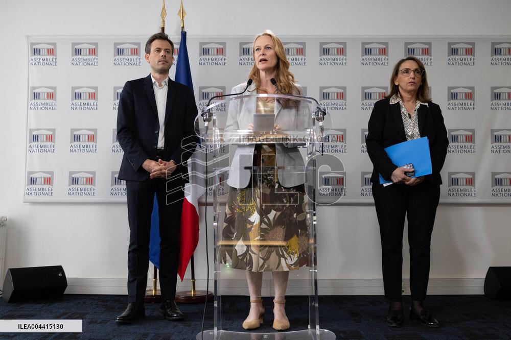 Committee of Inquiry into prevention of violence in schools gives a press conference - Paris RL