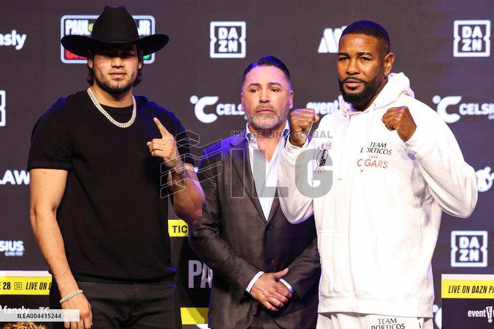 Jake Paul and Julio Cesar Chavez Jr Face Off at Press Conference - Hollywood